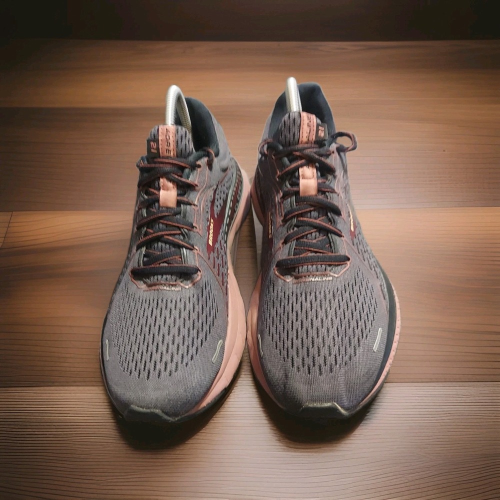Brooks Women's Adrenaline GTS 21 Running Shoes Sz 10 Mauve/Gray Sneakers Walking